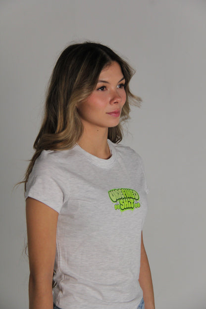 Undefined Shit Fitted Tee — Grey