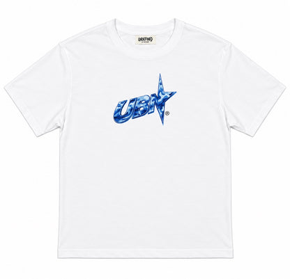 Blue Camo UBN Logo Tee front