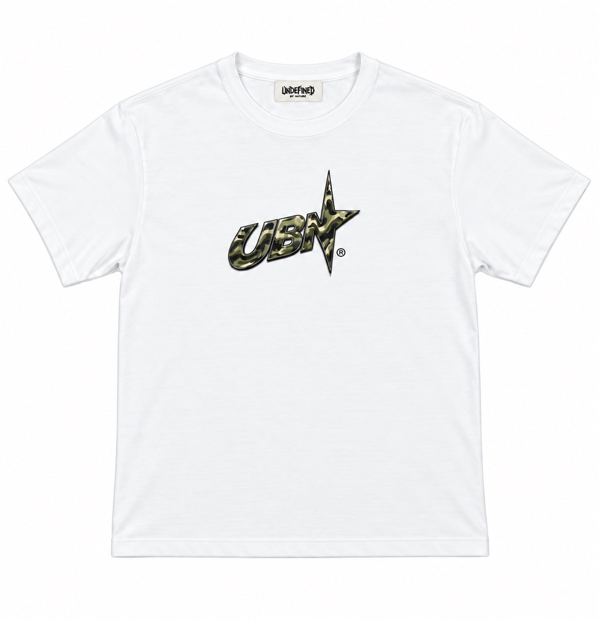 Camo UBN Logo Tee front