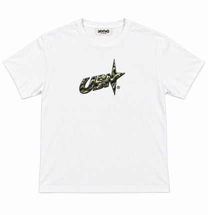 Camo UBN Logo Tee front