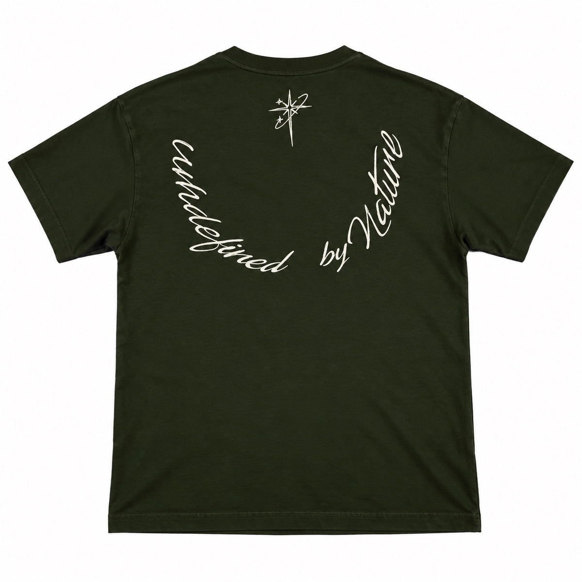 Forest Green Undefined Script Tee back