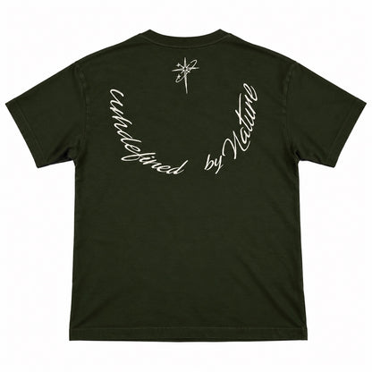 Forest Green Undefined Script Tee back