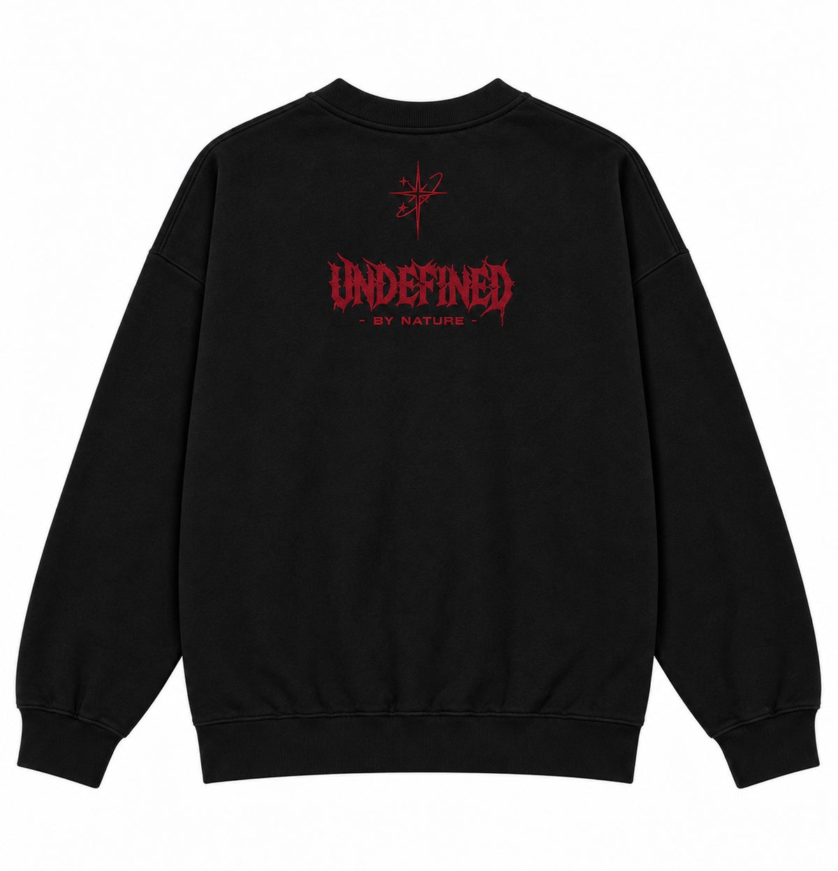 Undefined gothic crewneck black back