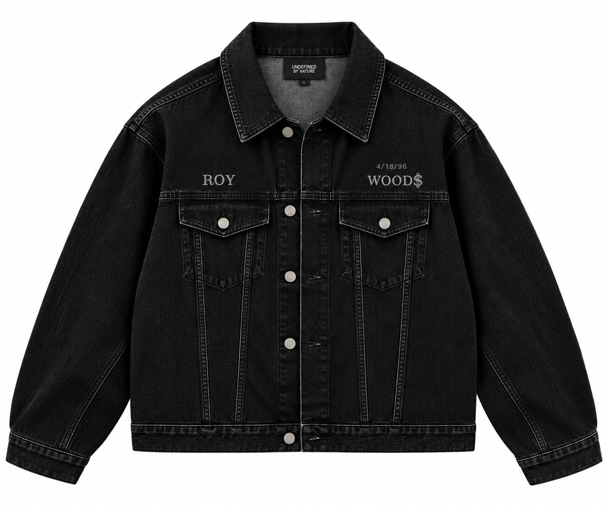 Undefined By Nature Roy Woods black denim jacket