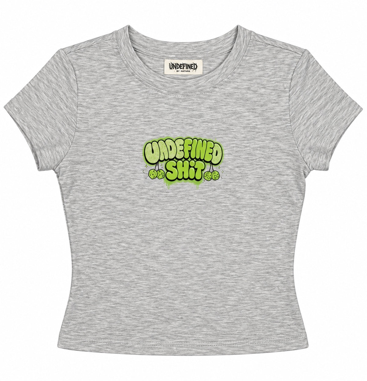 Undefined Shit fitted tee grey