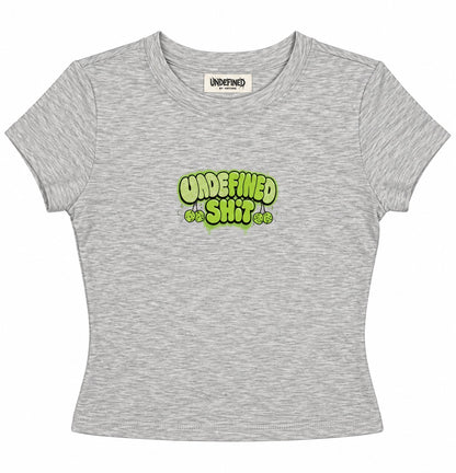 Undefined Shit fitted tee grey